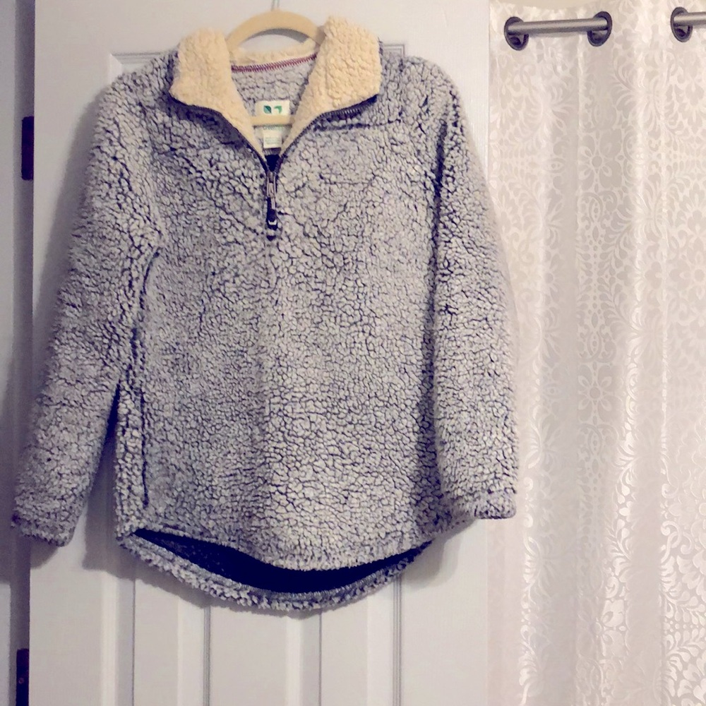 Grey Pullover Sherpa